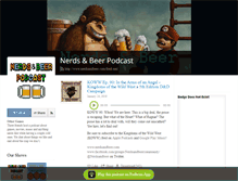 Tablet Screenshot of nerdsandbeer.com